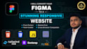 convert figma to responsive html tailwind css website