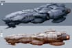 draw sci fi vehicle design and spaceship concept art