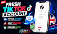 create a UK based tiktok account for you