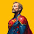 illustrate a superhero comic cover art
