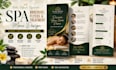 a spa brochure, flyers and treatment menu