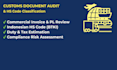 audit shipping documents and estimate customs duties