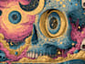 do amazing stoner art, psychedelic, weed unique style