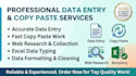 do prefect data entry, copy paste and web research work