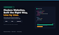 design and code a responsive HTML CSS landing page website