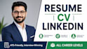 write, upgrade your resume, CV and optimize linkedin profile