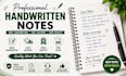 create neat handwritten academic notes and documents