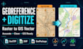 georeference digitize and convert maps into gis vector data