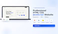 create responsive HTML CSS javascript website or landing page