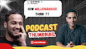 create bold podcast and interview thumbnails