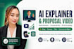 create 3d ai animation explainer video proposal cartoon commercial ad