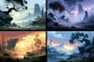 design amazing fantasy landscape