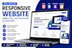 develop a responsive HTML CSS bootstrap javascript website
