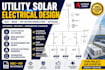 utility solar sld autocad bess mv interconnection grid solar electrical design