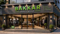 design attractive shop front mockup , storefront and signboard