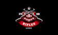 design a bold machine gun shot bullet logo