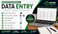do data entry excel PDF conversion webresearch