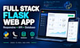 build a responsive full stack flask web application