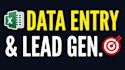 excel data entry, cleanup , CRM data formatting
