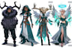 make a character illustration in a fantasy world