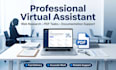 be your virtual assistant for web research and admin support