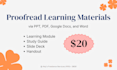 be your proofreader VA for learning materials