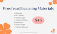 proofread your learning materials