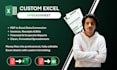 convert PDF to excel, create custom excel spreadsheets