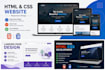 build a responsive HTML CSS website, landing page website