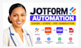 automate jotform with zapier, stripe integration and PDF generation