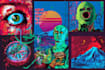 make trippy, psychedelic, surreal, illustrations designs
