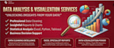 do expert data analytics, data cleaning and excel analysis
