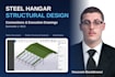 design your steel hangar structure with connection design and drawings