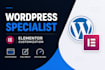 be your wordpress specialist for elementor customization wordpress website