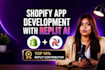 develop a custom shopify app with replit ai