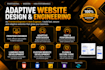 design modern responsive and adaptive websites as frontend developer