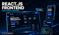 build a modern react js frontend website or web application