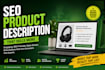 write SEO product descriptions for shopify and amazon