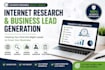 do b2b lead generation and web research