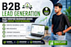 do b2b lead generation and web research