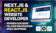 build a full stack website using react js and next js