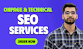 do technical seo, on page website optimization, google indexing