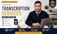 do professional audio and video transcription