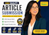 do manual article submission on high da websites