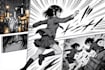 draw comic book page, manga comic illustration