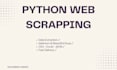 scrape websites using python