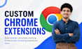 develop a custom chrome extension