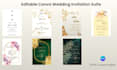 design editable canva wedding invitation templates