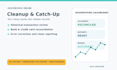 clean up quickbooks, fix bookkeeping and catch up accounts