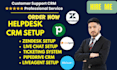 setup customer service support live chat zendesk pipedrive liveagent bitrix24
